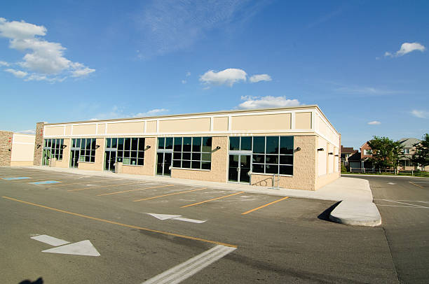 istock Suburban strip mall 151518733