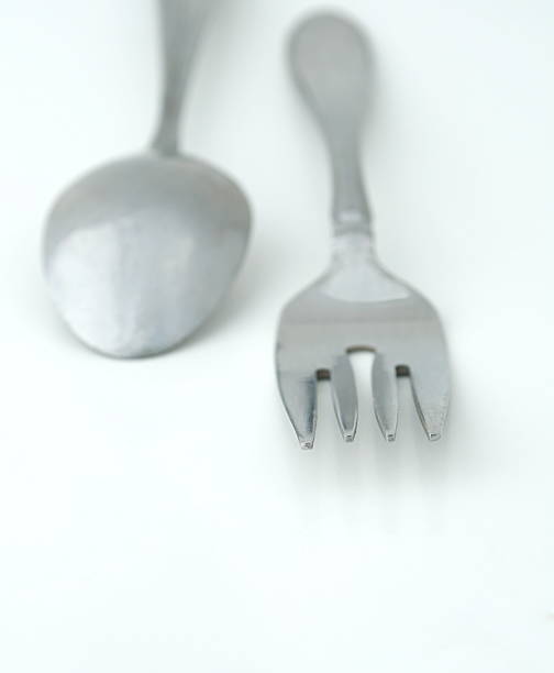 Fork and Spoon stock photo