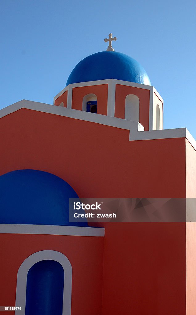 Santorini-Kirche - Lizenzfrei Architektur Stock-Foto