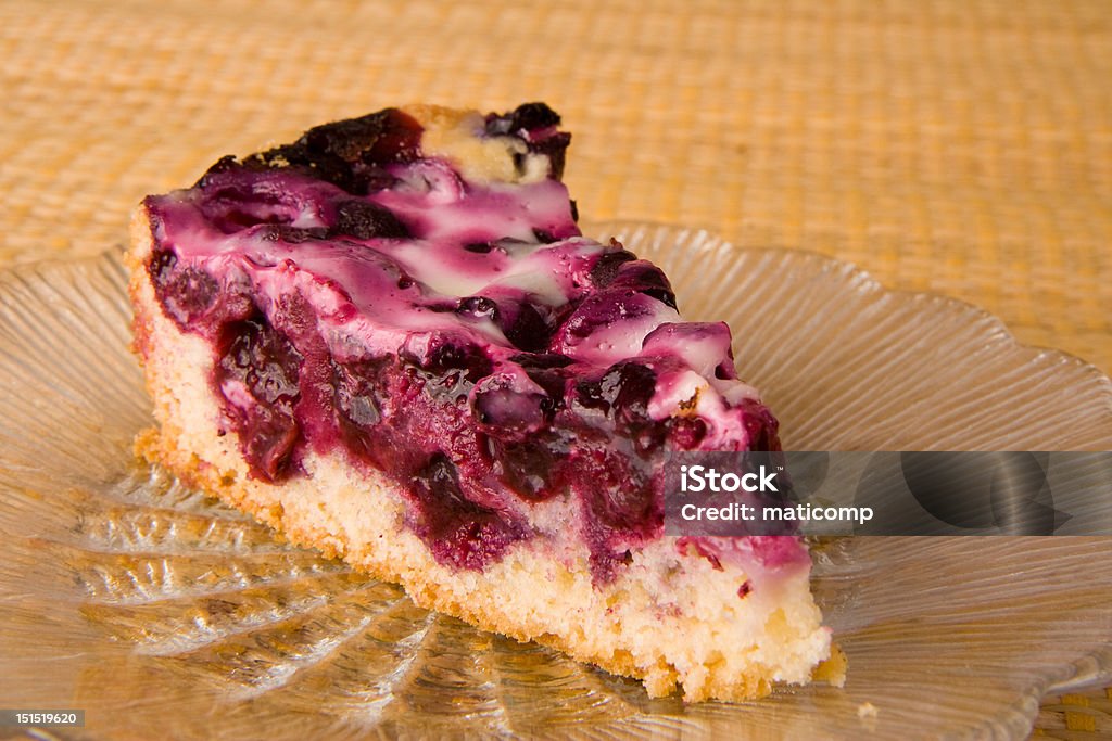 Blueberry pie on a plate Piece of blueberry pie on a plate Baked Pastry Item Stock Photo