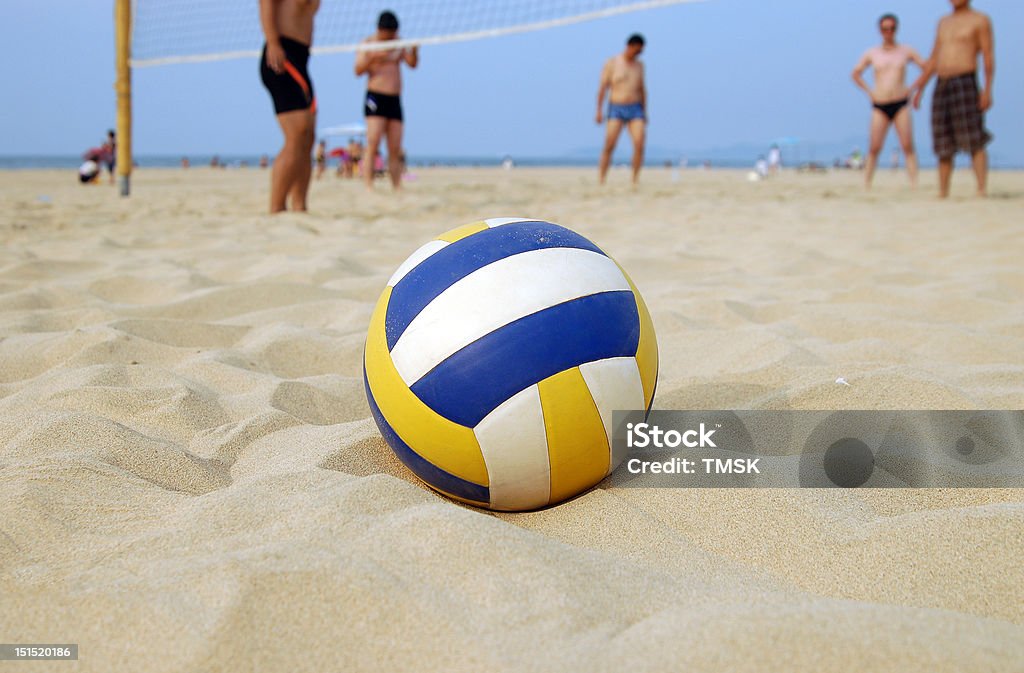 Beach-Volleyball - Lizenzfrei Strand-Volleyball Stock-Foto