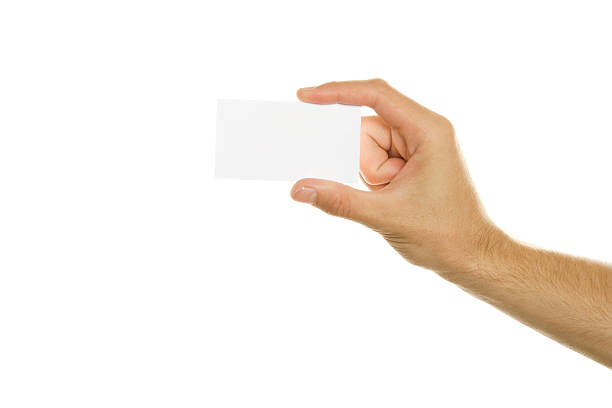 istock Business card in a man's hand 151521159