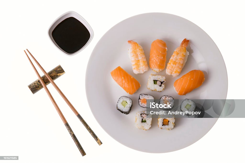 Auswahl an sushi - Lizenzfrei Braun Stock-Foto