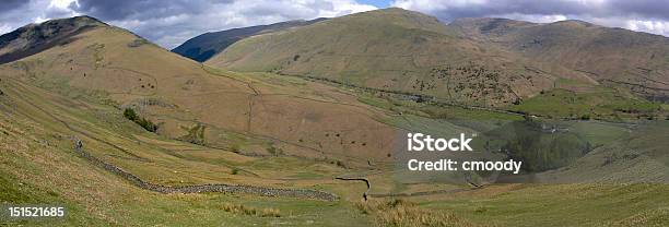 Helm Crag Panoramic Stock Photo - Download Image Now - Agricultural Field, Brick, Crag