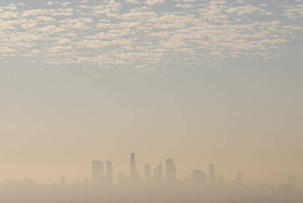 istock Hazy view of downtown Los Angeles skyline 151521951