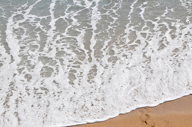 Calm Foamy Wave stock photo