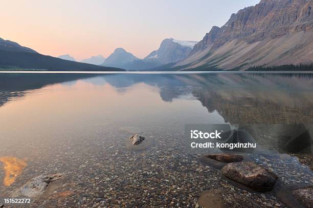 Bow Lake Sunrise Banff National Park Stock Photo - Download Image Now - Alberta, Banff, Banff National Park