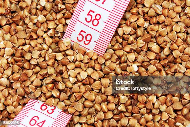 Buckwheat With Tape Measure Stock Photo - Download Image Now - Agriculture, Breakfast Cereal, Buckwheat
