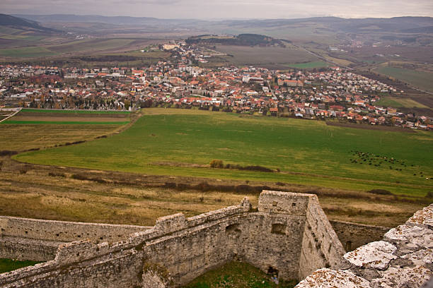 spis castle in slovakia unesco spis castle in slovakia unesco bailey castle photos stock pictures, royalty-free photos & images