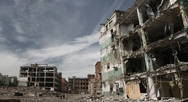 Photo of Fragments of partly demolished building