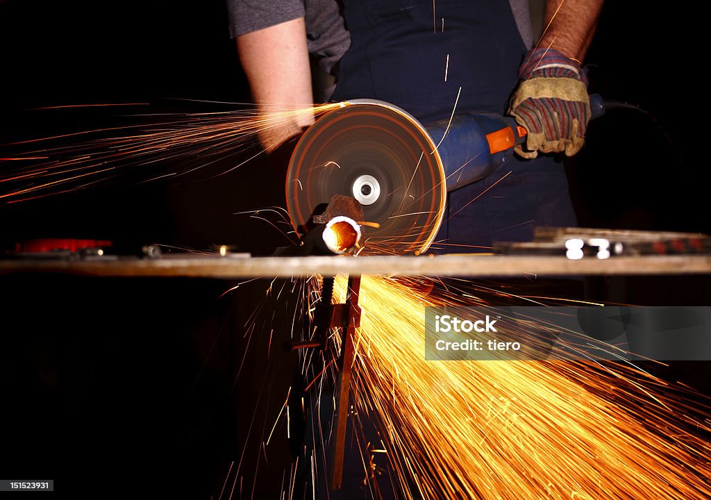 electric grinder detail of industry, electric grinder cut metal Adult Stock Photo