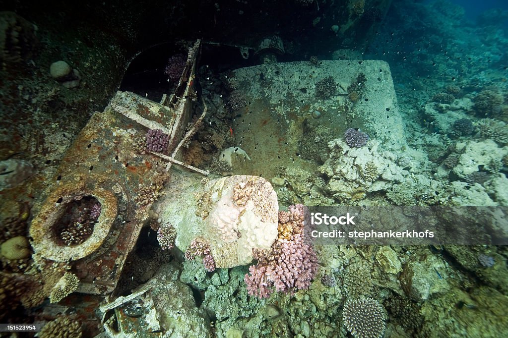 134 Meter langen deutschen Schiffswrack Corn-fuhr im Jahr 1984 Tiran - Lizenzfrei Bunt - Farbton Stock-Foto