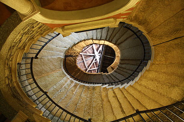 istock Spiral Staircase - Palazzo Isola Bella (Italy) 151524216
