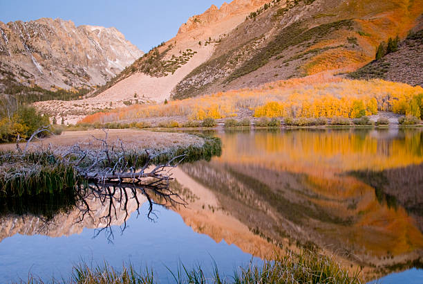 Reflets d'automne sur un lac de montagne - Photo