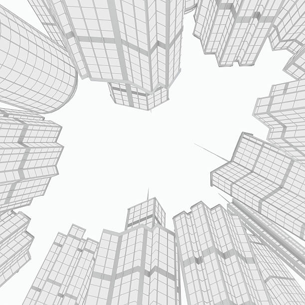 istock White Modern Buildings, Surrounding Street 151524732