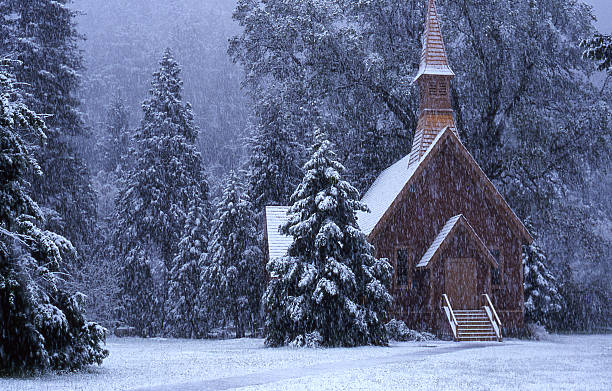 istock Yosemite Chapel in Snow 151526464