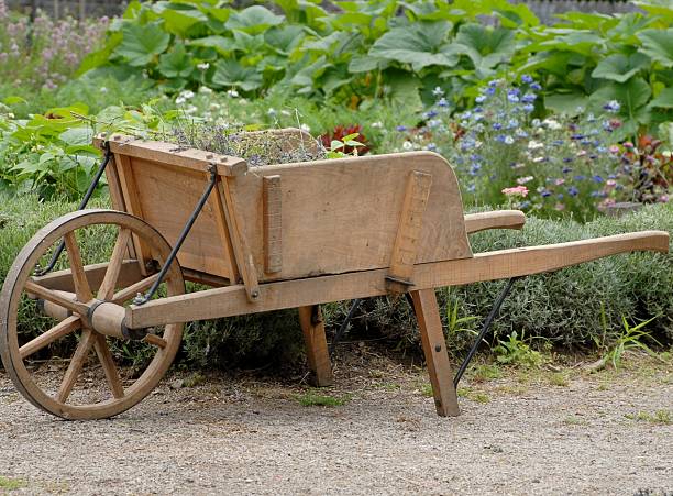 istock wooden wheelbarrow 151526649