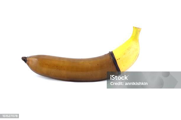 Banana Zuverlässig Geschützt Stockfoto und mehr Bilder von Kondom - Kondom, Banane, Schwarz - Farbe