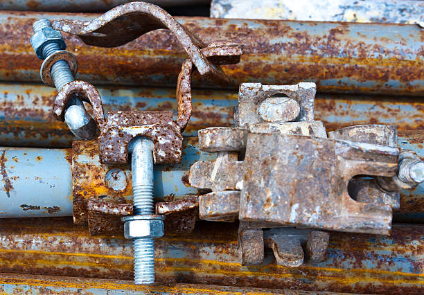 Scaffold clamp stock photo