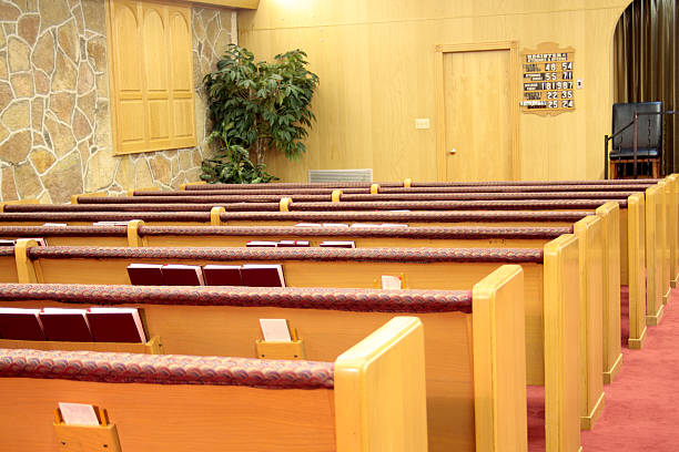 istock Church Pews with Hymnals 151527681
