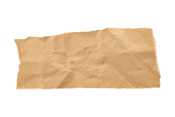 istock Brown Cardboard paper piece isolated on white background 1515276810