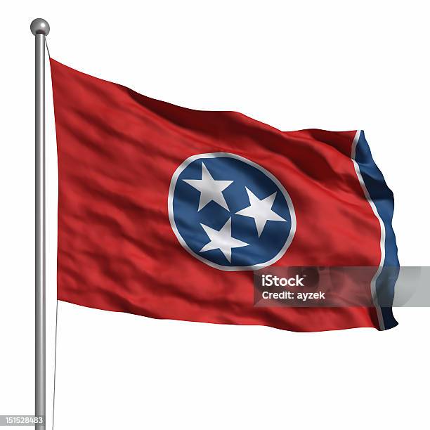 Bandera De Tennessee Aislado Foto de stock y más banco de imágenes de Bandera - Bandera, Bandera de los EE.UU., Cuadrado - Composición