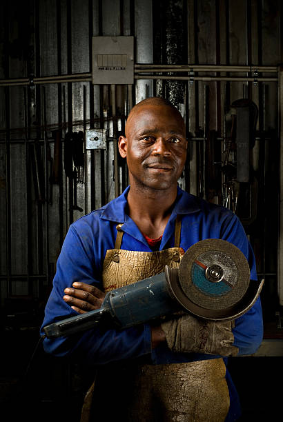 istock African American with angle grinder 151528602