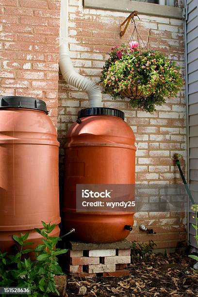 Rain Barrels Stock Photo - Download Image Now - Rain, Water, Collection
