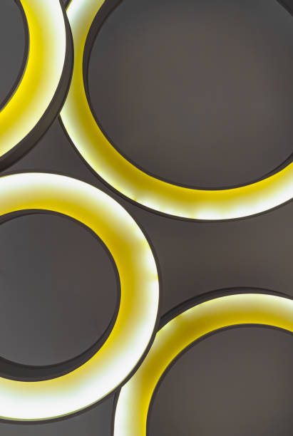 istock Look up to the round ceiling mounted light fixtures. 1515290486