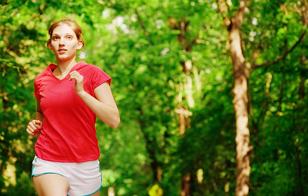 istock Woman In Red Running 151529960