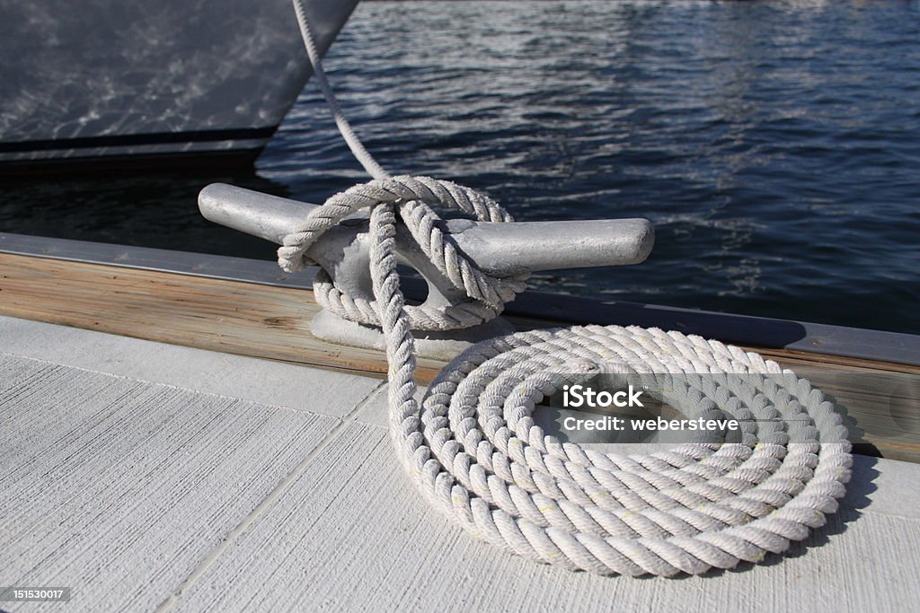 Dock-Boot - Lizenzfrei Anker Stock-Foto