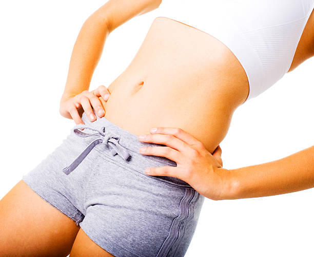 istock Young Woman Working Out On White 151530821