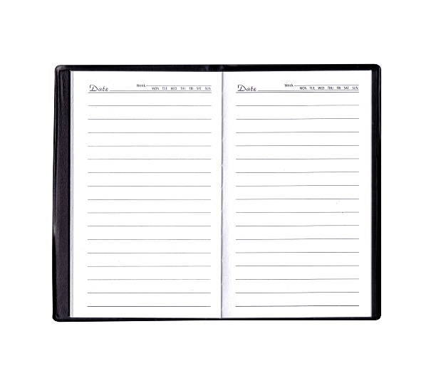 diary or organizer stock photo