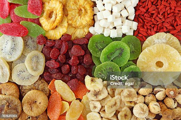Foto de Mix De Frutas Secas e mais fotos de stock de Fruta seca - Fruta seca, Abacaxi, Alimentação Saudável