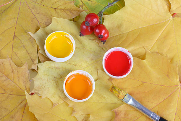 Warm colors of autumn stock photo
