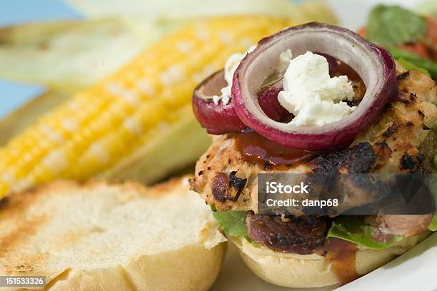 Gegrillter Truthahnburger Stockfoto und mehr Bilder von Burger - Burger, Fleisch, Fotografie