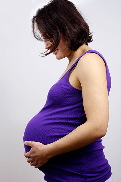 Mulher grávida - fotografia de stock