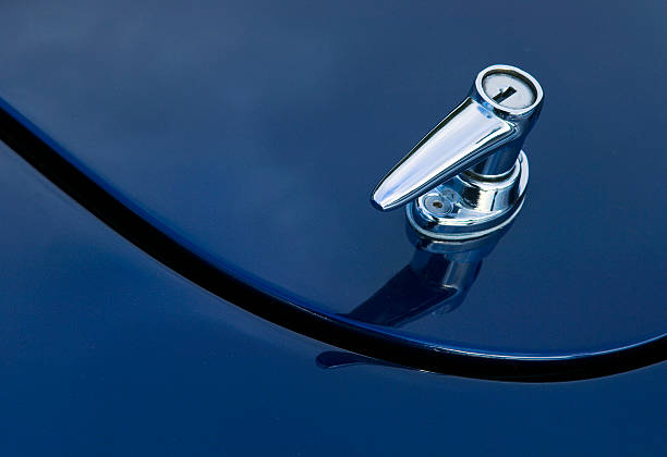 istock Trunk Handle on Old Sports car 151533824