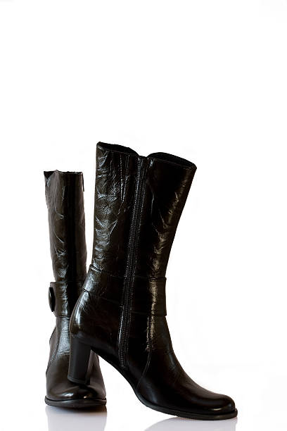 istock Pair of black boots 151534418