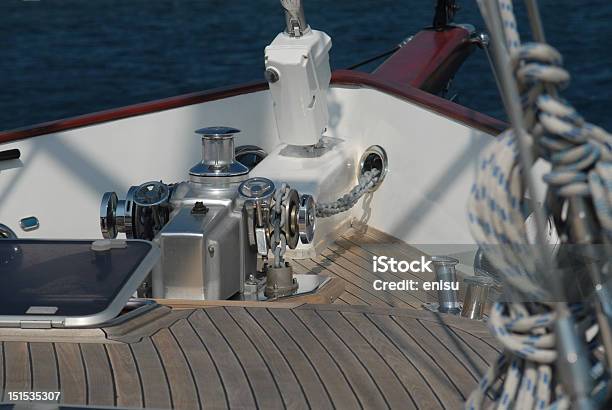 Anchor Stock Photo - Download Image Now - Anchor - Vessel Part, Boat Deck, Cable Winch