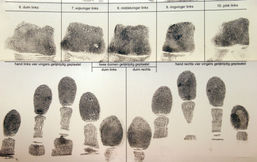 fingerprint ( from photographer) made by Dutch police