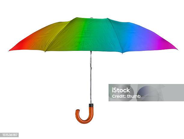 Bunten Regenschirm Stockfoto und mehr Bilder von Accessoires - Accessoires, Ausrüstung und Geräte, Blau
