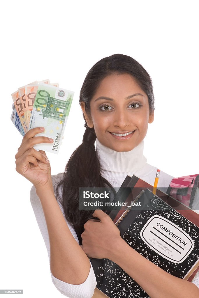 Despesas de educação aluno empréstimo e ajudas financeiras - Royalty-free Unidade Monetária da União Europeia Foto de stock