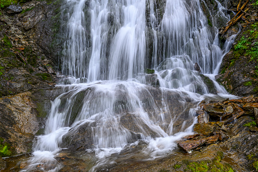 barnafoss and hraunfossar Waterfalls Iceland