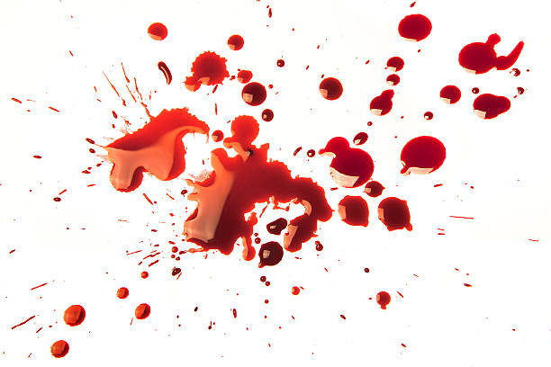 Blood stains stock photo
