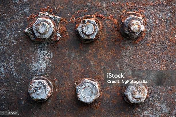 Arrugginito Bulloni E Dadi - Fotografie stock e altre immagini di Acciaio - Acciaio, Arrugginito, Astratto