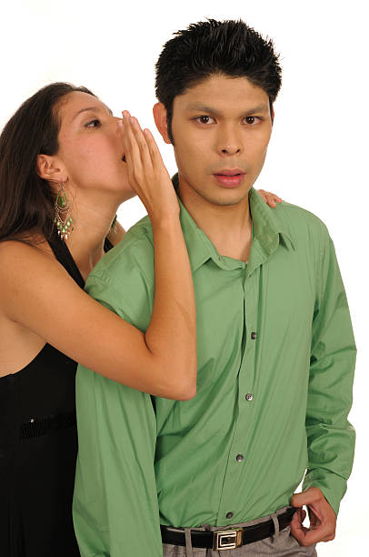 istock Young woman speaking to a man 151537355