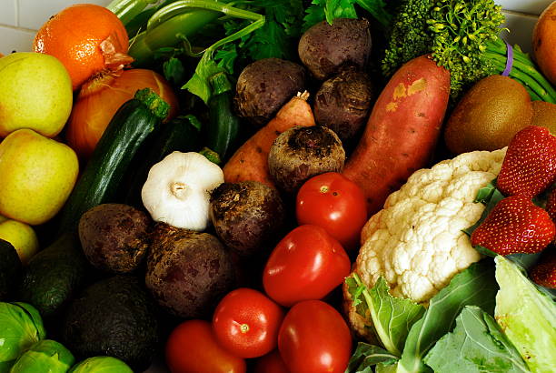 Frutas e legumes - foto de acervo