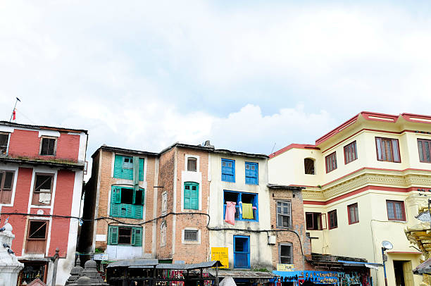istock Nepalis colorful apartment buildings 151537877