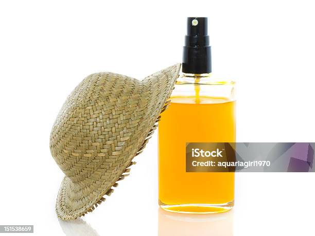 Sun Oil With Hat Stock Photo - Download Image Now - Hat, Horizontal, No People